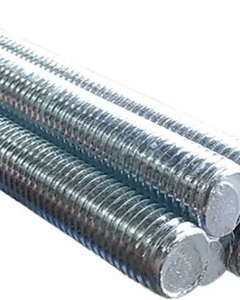 Rod threaded M8x210mm white zinc